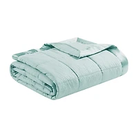Madison Park Parkman Embossed Texture Oversized Down Alternative Blanket