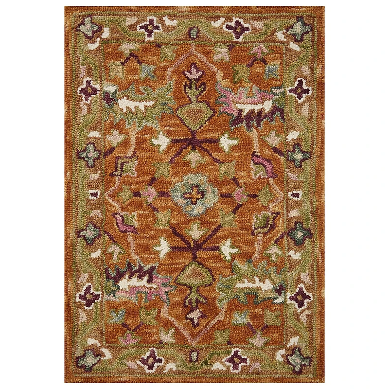 Loloi Padma Collection Hand Hooked Wool 5'X7' Indoor Rectangular Area Rug