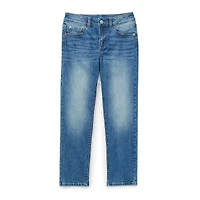 Thereabouts Little & Big Kid Girls Adjustable Waist Stretch Fabric Straight Leg Jean