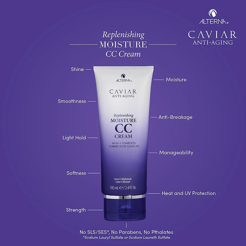 ALTERNA Caviar Replenishing Moisture Cc Cream Leave In Conditioner .9 oz