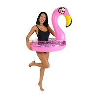 PoolCandy Glitter Flamingo - 36IN Pool Tube