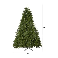 Nearly Natural Sierra Faux 7 Foot Pre-Lit Spruce Christmas Tree