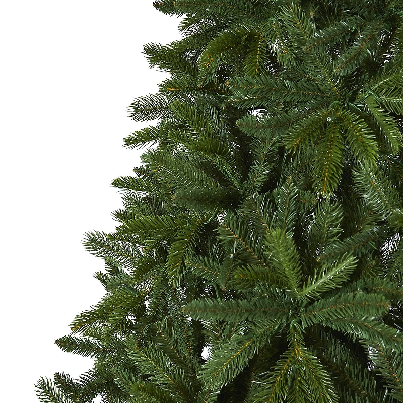 Nearly Natural Sierra Faux 7 Foot Pre-Lit Spruce Christmas Tree