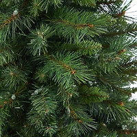 Nearly Natural Mountain Faux 4 1/2 Foot Pre-Lit Pine Christmas Tree