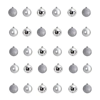 Nearly Natural 2.5in. Shatterproof 30-pc. Christmas Ornament