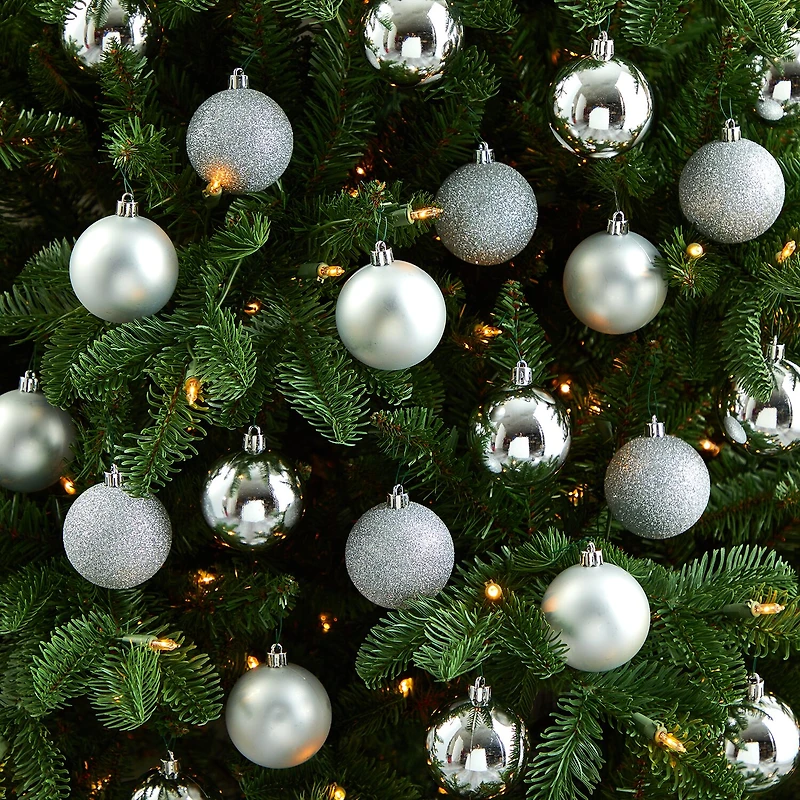 Nearly Natural 2.5in. Shatterproof 30-pc. Christmas Ornament