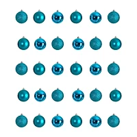 Nearly Natural Ct 2.5in. Shatterproof 30-pc. Christmas Ornament