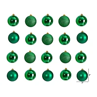 Nearly Natural 3" Shatterproof Set 20-pc. Christmas Ornament