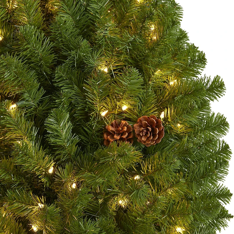 Nearly Natural Giant Faux Pre-Lit Wreath