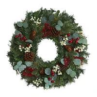 Nearly Natural Pine Artificial Wreath