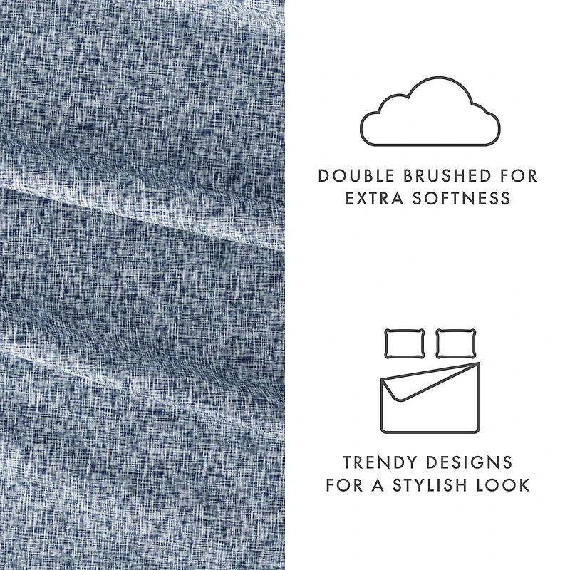 Casual Comfort™ Premium Ultra Soft Microfiber Chambray Sheet Sets