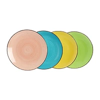 Elama Hudson 12-pc. Double Bowl Stoneware Dinnerware Set