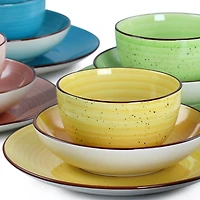 Elama -pc. Stoneware Dinnerware Set