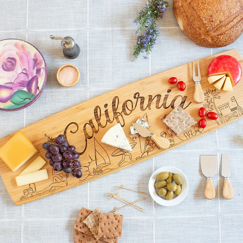 Totally Bamboo State Cutting and Charcuterie Board