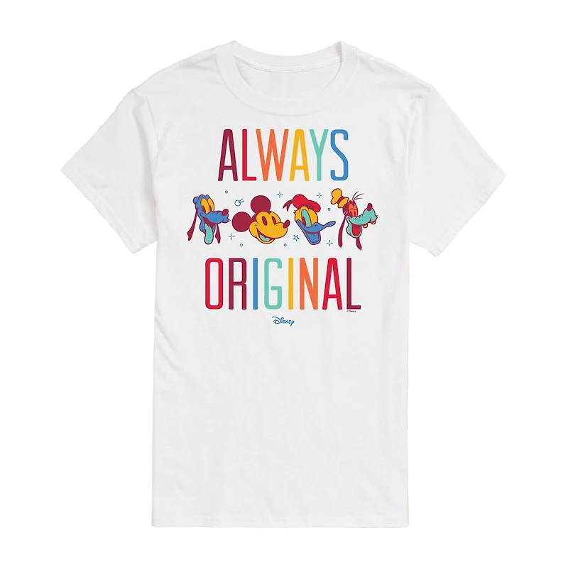 Mens Short Sleeve Mickey and Friends Graphic T-Shirt