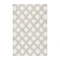 nuLoom Francene Diamond Trellis Shaggy RectangularRug