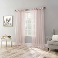 No 918 Krista Tab Top Sheer Single Curtain Panel