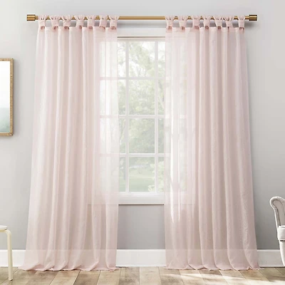 No 918 Krista Tab Top Sheer Single Curtain Panel