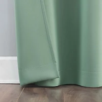 Sun Zero Riley Grommet Top Energy Saving Blackout Single Curtain Panel