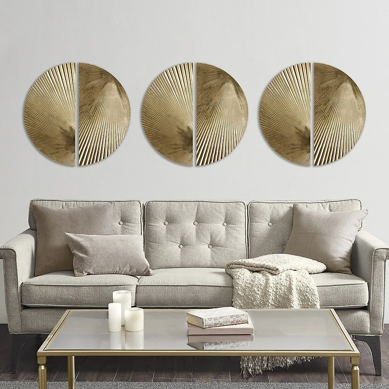 Madison Park 27.5 Radiant Half-Moon 2-pc. Wall Art Set