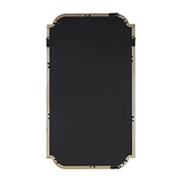 Madison Park 38 Adelaide Gold Scalloped Wood Wall Mount Rectangular Wall Mirror