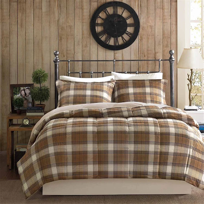 Woolrich Lumberjack Plaid Softspun Down-Alternative Comforter Set