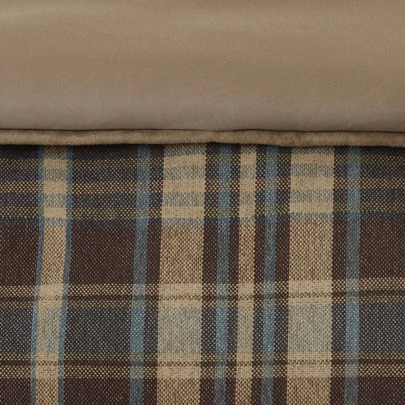 Woolrich Hadley Plaid Oversized Cozy Spun Comforter Set
