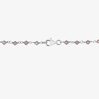 Womens Multi Color Shell Sterling Silver Butterfly 18 Inch Pendant Necklace