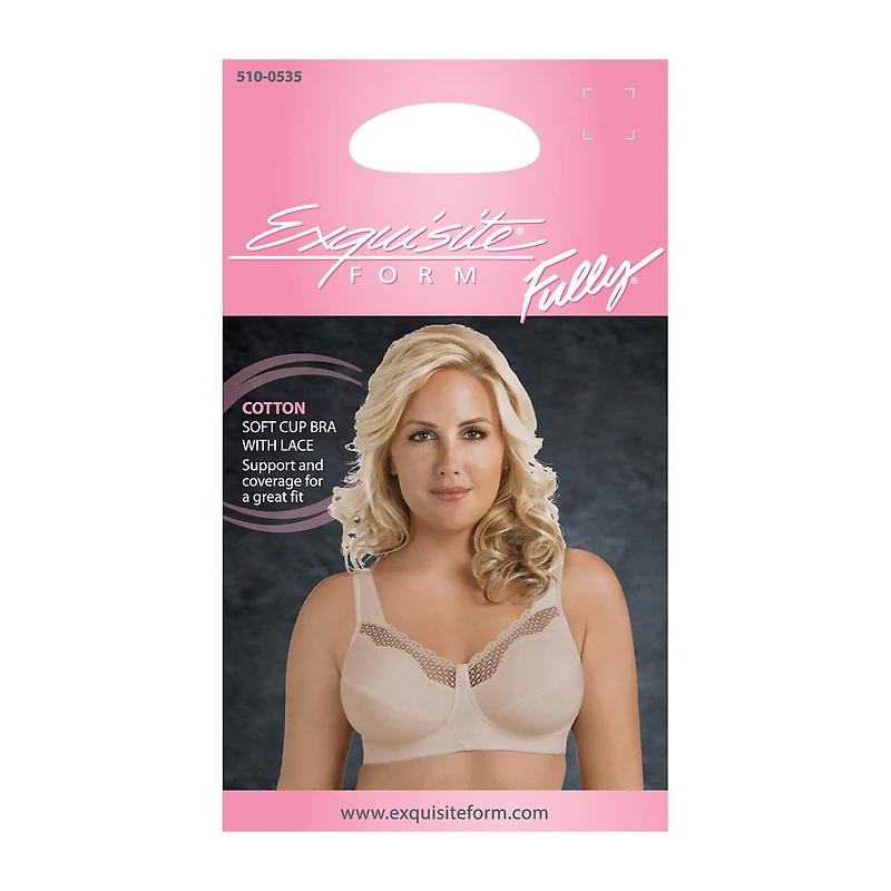 Exquisite Form Fully Full Coverage Unlined Wireless Bra 5100535