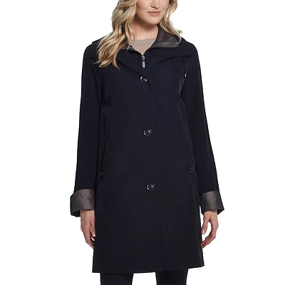 Gallery Womens Water Resistant Midweight Raincoat