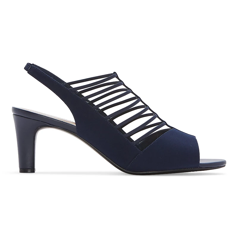 east 5th Neville Womens Round Peep Toe Block Heel Pumps