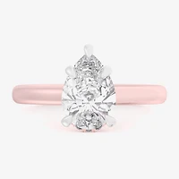 (G-H / Si1-Si2) Womens 2 1/5 CT. T.W. Lab Grown White Diamond 14K Gold Pear Engagement Ring