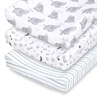 The Peanutshell Celestial Elephant 3-pc. Changing Pad Cover