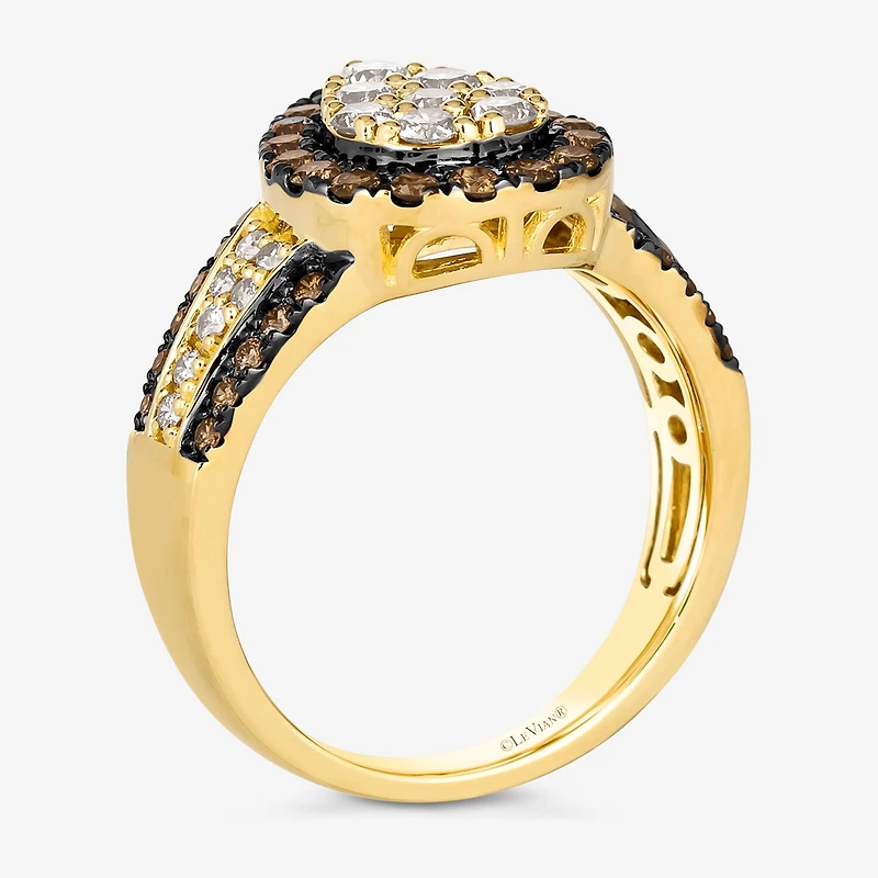 Le Vian® Ring featuring 1/ CT. Nude Diamonds™ Chocolate Diamonds® set 14K Honey Gold