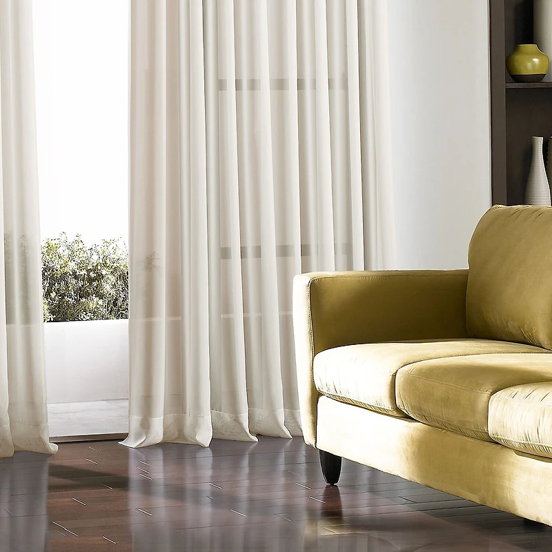 CHF Soho Voile Grommet Top Sheer Single Curtain Panel