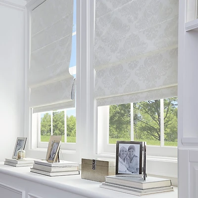 CHF Damask Cordless Room Darkening Roman Shade