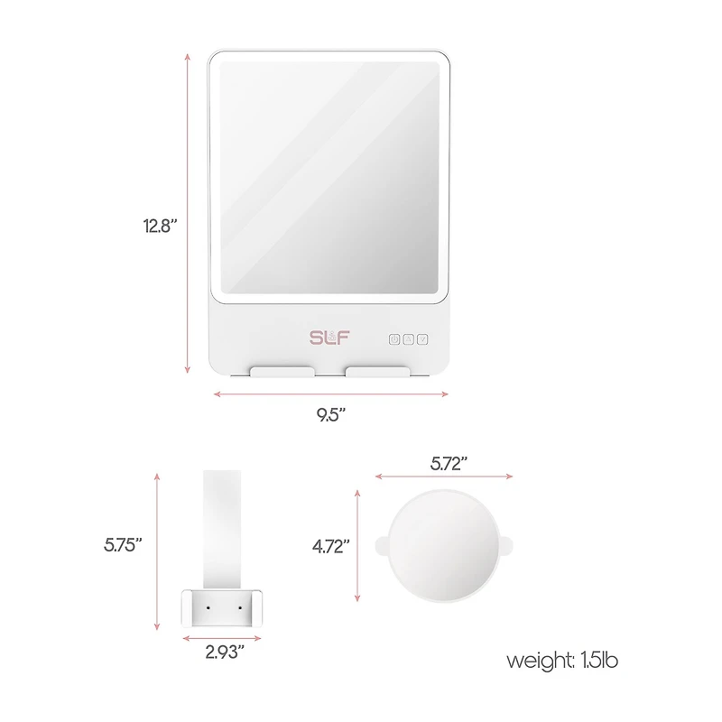 SLF Led Travel Makeup Mirror
