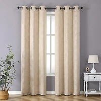 Regal Home Pascal Grommet Top Energy Saving Embossed Blackout Set of 2 Curtain Panel