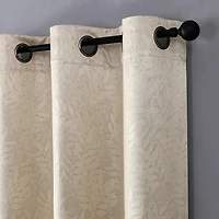 Regal Home Pascal Grommet Top Energy Saving Embossed Blackout Set of 2 Curtain Panel