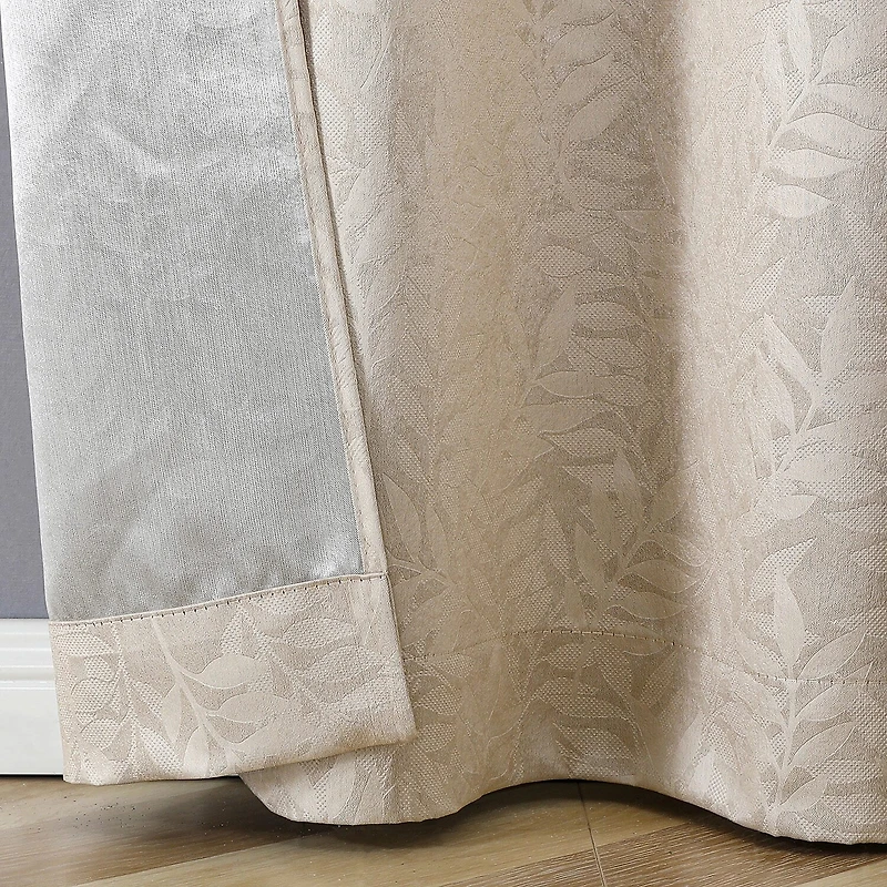 Regal Home Pascal Grommet Top Energy Saving Embossed Blackout Set of 2 Curtain Panel