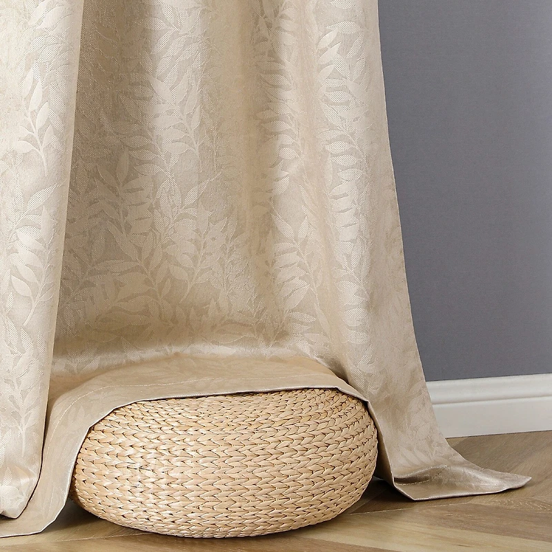 Regal Home Pascal Grommet Top Energy Saving Embossed Blackout Set of 2 Curtain Panel