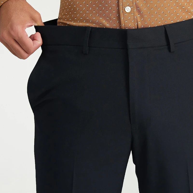 Haggar JMH Mens Slim Fit Dress Flat Front Pant