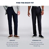 Haggar JMH Mens Slim Fit Dress Flat Front Pant