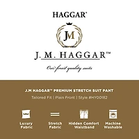 Haggar JMH Premium Stretch Mens Classic Fit Flat Front Suit Pant