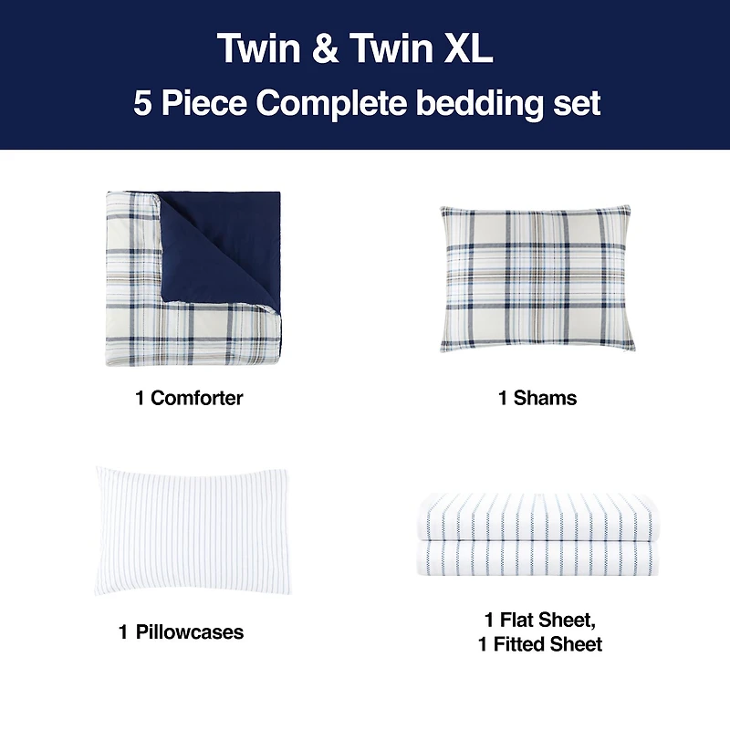 Home Expressions Harrison Complete Bedding Set with Sheets