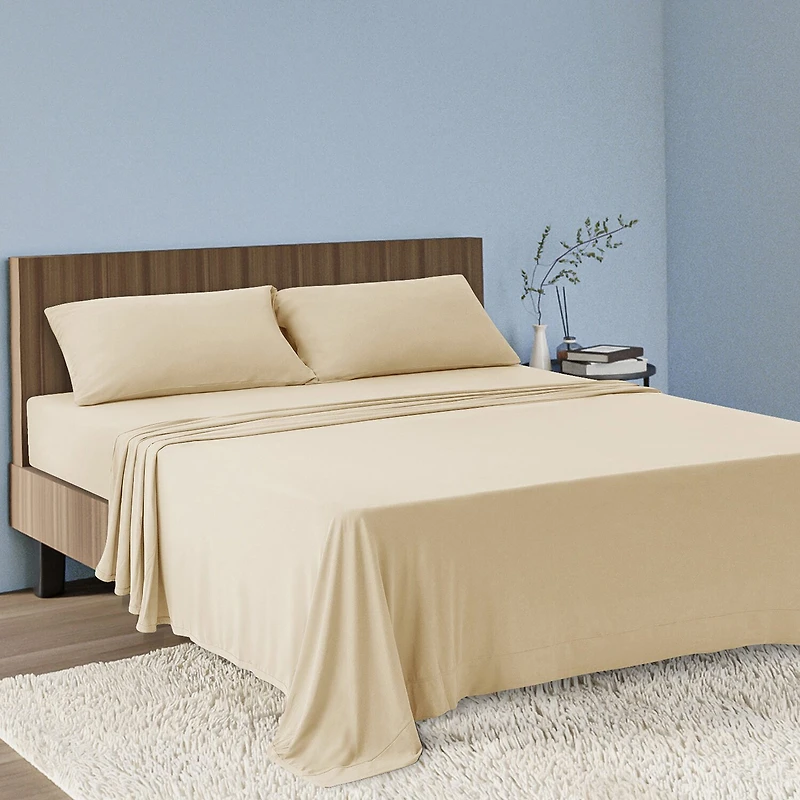 Awesome Home™ Jersey Wrinkle Resistant Deep Pocket Sheet Set