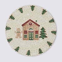 Avanti Gingerbread Village Holiday Round 4-pc. Placemat