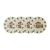 Avanti Gingerbread Village Holiday Round 4-pc. Placemat