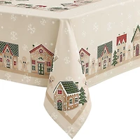 Avanti Gingerbread Village Holiday Tablecloth