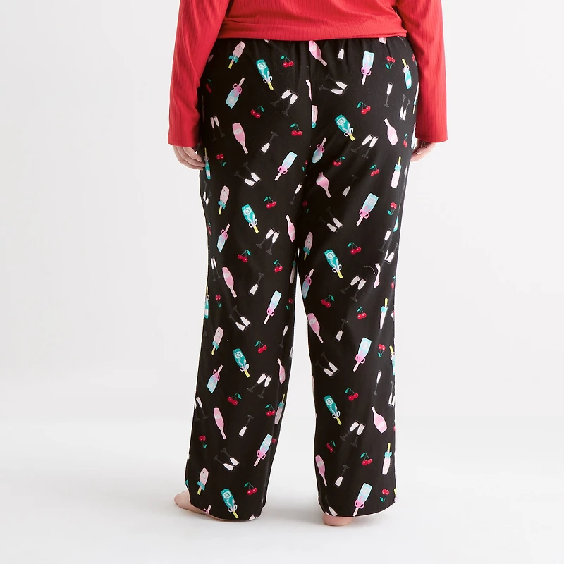 Sleep Chic Womens Flannel Pajama Pants